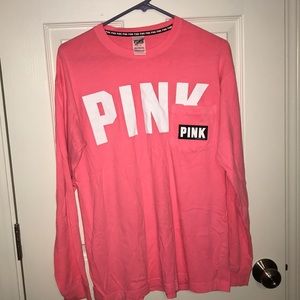 PINK, long sleeve top wit pocket